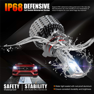 2 uds 36W V20 bombillas de faros LED todos los coches de alta potencia tricolor 6000K/6500K 12V/24V CSP/Cob/H7 Chip LED nueva iluminación de condición - Product Image 5