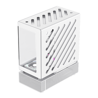 Boîtier PC Gamer GAMEMAX N80 WH Full Tower ATX avec ventilateur, design modulaire détachable, couverture à 270°, 6 ventilateurs ARGB, verre incurvé, alimentation ATX