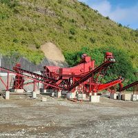 Ensemble complet d'équipements de concassage de pierre de granit agrégé machines usine de concassage de pierre de carrière 100 tph