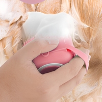 Kit de toilettage pour chat et petit chien en plastique, 7 pièces, facile à utiliser, avec brosse, peigne, coupe-ongles, brosse à dents et peigne anti-poils