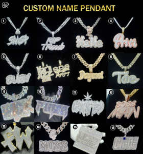 Hip Hop Style Vvs Moissanite <b>Name</b> Logo Pendant Custom Iced Out 3D Letter Pendant With <b>Chain</b> Men Fine Jewelry - Product Image 3