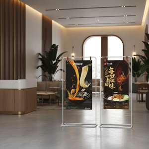 Support d'affichage en métal sur pied, conception personnalisée gratuite, montage facile, support pour affiches, livraison rapide, panneaux publicitaires - Product Image 5