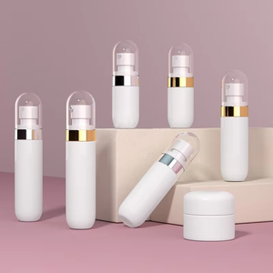 40ml 60ml 80ml en plastique en forme de <span class=keywords><strong>capsule</strong></span> blanc brume maquillage réglage vaporisateur bouteille d'eau émulsion presse type lotion bouteille vide - Product Image 2