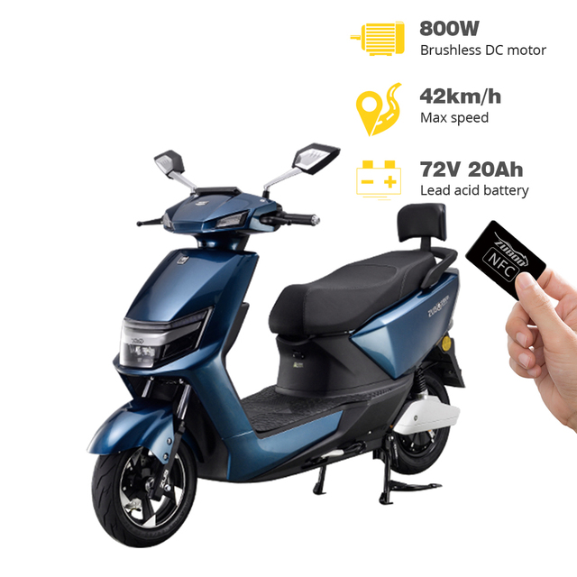 2025 ZUBOO Attractive Price 72V 20AH Lead-acid Fast Scooters Electric Motorcycles