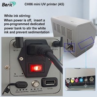 Imprimante UV Beric New A5 avec écran tactile, tête d'impression simple DX7, contrôle intelligent Wi-Fi