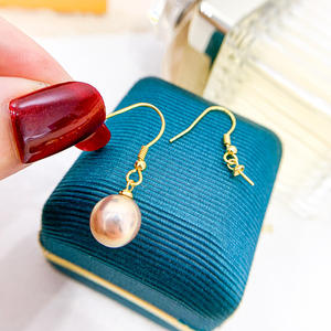 Accesorios de Plata S925 para DIY con Perlas, Bandeja Vacía con Cuentas Redondas de 7-11 mm y Gancho para Oreja, Diseño Simple, Joyería 2021 - Product Image 1