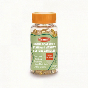 Capsules de Gélules Molles Stamina & Vitality – Extrait d'Herbe de Chèvre Cornée – Complément Herbal pour Soutenir l'Endurance Physique et la Vitalité Quotidienne des Hommes - Product Image 1