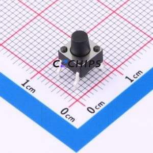 BX-TS-26-667ZC Tactile Switch Through hole Component THT-4P,6x6mm Switch Single Pole Single Throw Round Button Through Hole 6mm - Product Image 1