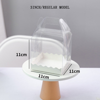 La boîte à gâteaux portable pratique peut réutilisable l'emballage de dessert pour le magasin de dessert