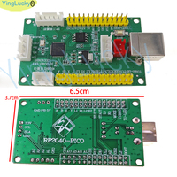 Carte d'encodage USB à délai zéro Raspberry Pi Pico, kit de joystick d'arcade DIY avec composants en plastique pour câbles de boutons PC/PS4