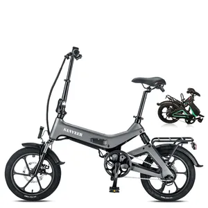 Cheap small 14 16 inch full suspension 350w 48v foldable folding electric bicycle battery bike 1000w with seat