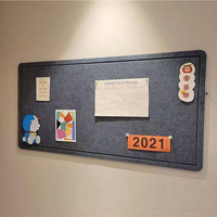 Tableau d'affichage mural décoratif en feutre de 9 mm d'épaisseur, 24x18 pouces, multicolore, pour la maison, le bureau, la salle de classe, l'affichage de photos