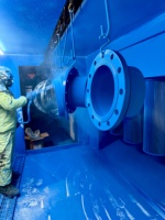 Raccord de démontage à tige pleine en acier au carbone/fer ductile, revêtement époxy en poudre FBE 250 micromètres, connexion à bride DN50-DN3000 YUANTONG
