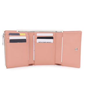 2022 vendita calda portafoglio da <span class=keywords><strong>donna</strong></span> di moda personalizzata portacarte in pelle sintetica e borsa a fermasoldi per le signore - Product Image 2