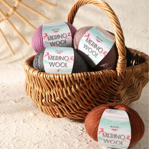 Filato di Lana Merino Pettinata Fine 50g Sbiancato per Commercio all'Ingrosso Transfrontaliero Hebei, per Lavorazione a Mano Fai da Te, Maglioni e Sciarpe all'Uncinetto - Product Image 5