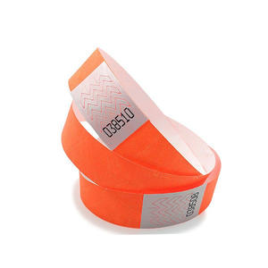 Pulsera de papel impermeable RFID con logotipo de impresión personalizado, pulseras Tyvek desechables con estampado en caliente, pulseras para entradas de fiesta, banda de identificación - Product Image 2