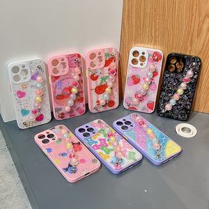 <span class=keywords><strong>2023</strong></span> tendance meilleur prix impression personnalisée paillettes coque de téléphone protecteur De Celurare Cuerda Estuches Fundas couverture pour iphone 15 - Product Image 6