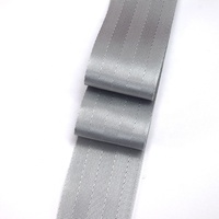 Offre Spéciale polyester matériel ceinture de randonnée solide couleur argent solide non élastique accepter sangle de sécurité personnalisée