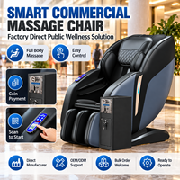 Fauteuil de massage commercial Zhipin à monnayeur avec paiement par carte QR, gestion à distance, zéro gravité, chauffage et airbag pour centre commercial