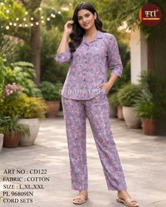 Conjunto de Kurta/Kurti de Algodón Morado para Mujer, el Más Vendido, Moderno, para Oficina, Casual, Fiesta, de Secado Rápido, con Estampado Digital - Product Image 5