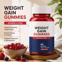Gummies de Prise de Poids Marque Blanche OEM, Supplément Nutritionnel Masculin Omega 3 pour le Prise de Masse, Approvisionnement en Gros