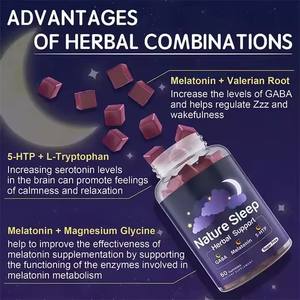 Gomme per il Sonno alla Melatonina Senza Zucchero a Marchio Privato, Integratore per Adulti con GABA, Magnesio, 5-HTP - Product Image 2