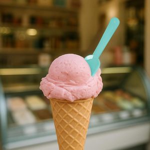 Cucharas de helado compostables de 10cm de colores 500, cucharas de helado ecológicas, herramientas para dulces - Product Image 3