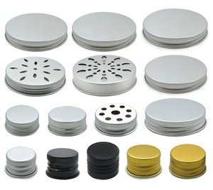 ฝาเกลียวอะลูมิเนียมสีเงินขนาด 26 มม. 28 มม. 32 มม. 38 มม. 43 มม. ขายส่งฝาขวดอะลูมิเนียมสำหรับขวด - Product Image 4