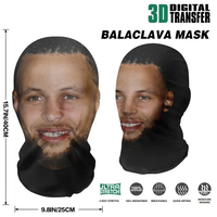 Masque facial drôle pour cosplay, cagoule de ski en maille élastique 3D personnalisée, couvre-visage réaliste pour fête, masques de célébrités