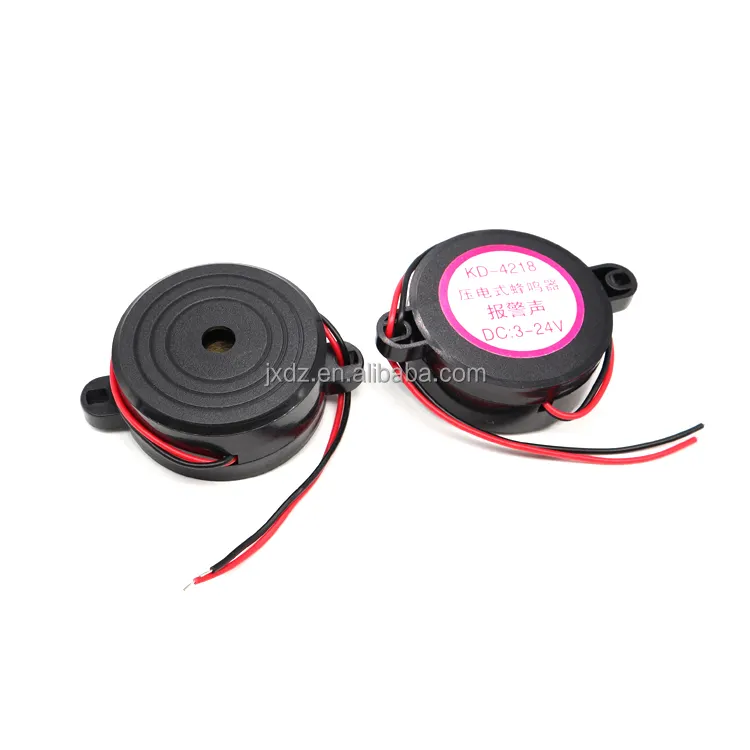 4218 active piezoelectric alarm sound high decibel buzzer 42*18MM buzzer alarm 3-24V high quality