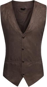 <span class=keywords><strong>Gilet</strong></span> de <span class=keywords><strong>costume</strong></span> pour <span class=keywords><strong>homme</strong></span> en polyester/coton, col en V, simple boutonnage, style western décontracté, coupe ajustée, uni, fabriqué en Chine - Product Image 4