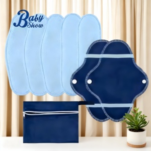 <span class=keywords><strong>Toallas</strong></span> Higiénicas Menstruales Reutilizables y Lavables <span class=keywords><strong>de</strong></span> 8 Piezas, Transpirables, Súper Absorbentes, para Maternidad e <span class=keywords><strong>Incontinencia</strong></span> - Product Image 1