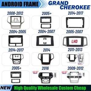 Kit de montage d'autoradio Android pour tableau de bord de <span class=keywords><strong>voiture</strong></span>, compatible JEEP Cherokee, JEEP Renegade, JEEP Liberty, JEEP Commander - Product Image 2