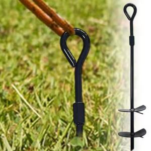 Twist trampolín estaca anclas Tie Dog Ground Kit de anclaje tienda columpio <span class=keywords><strong>valla</strong></span> espiral sacacorchos forma acero ancla estaca Kits - Product Image 1