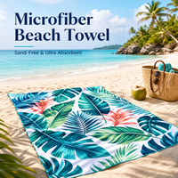 Turkish Style Bohemian Beach Towel Tropical Geometric Print Soft Cotton Quick Dry Vacation Resort Beach Bath Towel