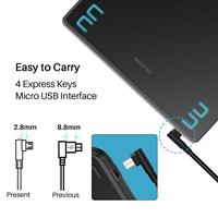 Tablette graphique Huion HS64 6,3 x 4 pouces avec stylet sans batterie, équipement éducatif pour le dessin