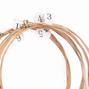 Corde per <span class=keywords><strong>Chitarra</strong></span> Acustica Tucana Nickel Wound, Finitura Opaca Dorata, Confezione in Scatola di Carta, MOQ 500, 10 Pezzi, Calibro 010 011 <span class=keywords><strong>LA</strong></span>/LC/LE/LB - Product Image 6