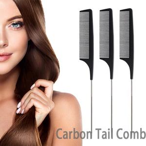 Pettine dei capelli della coda del ratto del perno del barbiere della fibra del carbonio del salone di calore all'ingrosso di alta qualità - Product Image 2