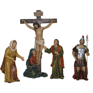 Figurines de la Nativité peintes à la main, Passion et Crucifixion pour figurines et jouets de Noël de 9 cm (9006935100624) - Product Image 1