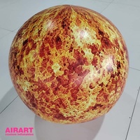 Planète gonflable personnalisée en PVC imprimé pour la décoration de fête, planète gonflable suspendue pour les idées de fête sur le thème de l'espace