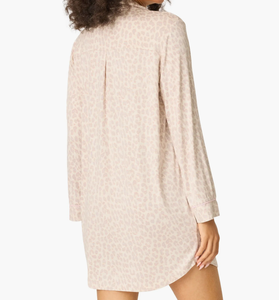 Camisón de Dormir Transpirable con Estampado Personalizado para Mujer, Elegante Camisón de Dormir, Pijama, Camisón de Lujo con Estampado de Leopardo - Product Image 3