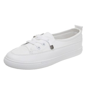 Nouvelle Collection Printemps 2026 : Baskets Blanches Tendance, Polyvalentes, Simples et Plates, Chaussures Décontractées pour Femme, Idéales pour le Quotidien et le Skate - Product Image 5