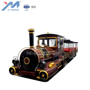 Yimiao Petit Train Tourstiques Elektrik Diesel Tanpa Jejak Kereta Api Produsen Kereta Turis untuk Dijual
