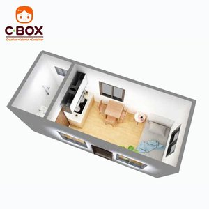 Cbox, Oficina Modular Prefabricada de Instalación Rápida, Estructura de Acero, Dormitorio de 2 Pisos para Obras, Campamento de Trabajadores, Casa Contenedor Móvil - Product Image 6