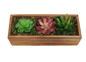 Jardinière en <span class=keywords><strong>bois</strong></span> rustique et vintage bon marché pour la maison et le <span class=keywords><strong>jardin</strong></span> - Product Image 2