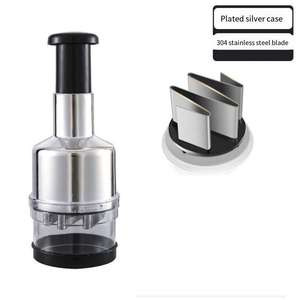 Accessoires de cuisine, hachoir manuel multifonction pour ail, oignon, noix, fruits et légumes - Product Image 3