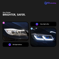 AKD Phare de Voiture Style pour BMW E90 Projecteur Lentille LED 2005-2012 E91 320i Feux Avant Signal Accessoire Automobile
