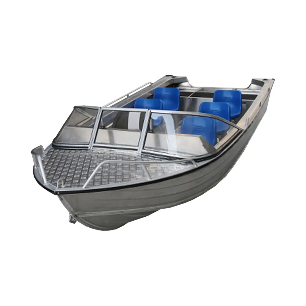 Barco de pesca de aluminio de 21 pies/6,5 m, embarcación de cabina, barco de aprendizaje