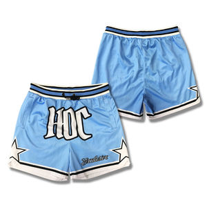 OEM Sublimation Sports Summer Breathable Design Double <b>Men</b> Mesh Custom Classic Basketball <b>Shorts</b> - Product Image 2