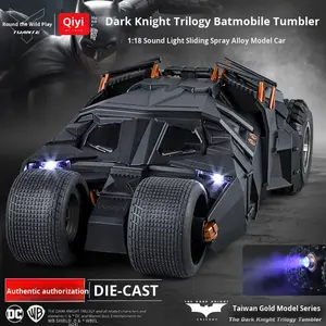 1:<span class=keywords><strong>18</strong></span> sous licence officielle Bat Man Tumbler Dark Knight Trilogy Diecast Model Metal Alloy Spray Light Sound Open Cockpit Maternity - Product Image 4